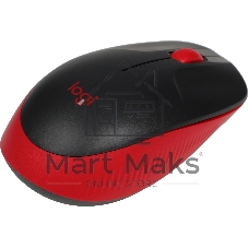 Мышь беспроводная Logitech M190 черный/красный, 1000 dpi, радиоканал, USB, кнопки - 3