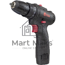 Дрель-шуруповерт Edon AD-1201, 12 В, 1,5 Ач, 30 Нм, щеточный