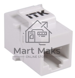 Проходной адаптер кат.5E UTP, RJ45-RJ45, тип Keystone Jack CS7-1C5EU ITK