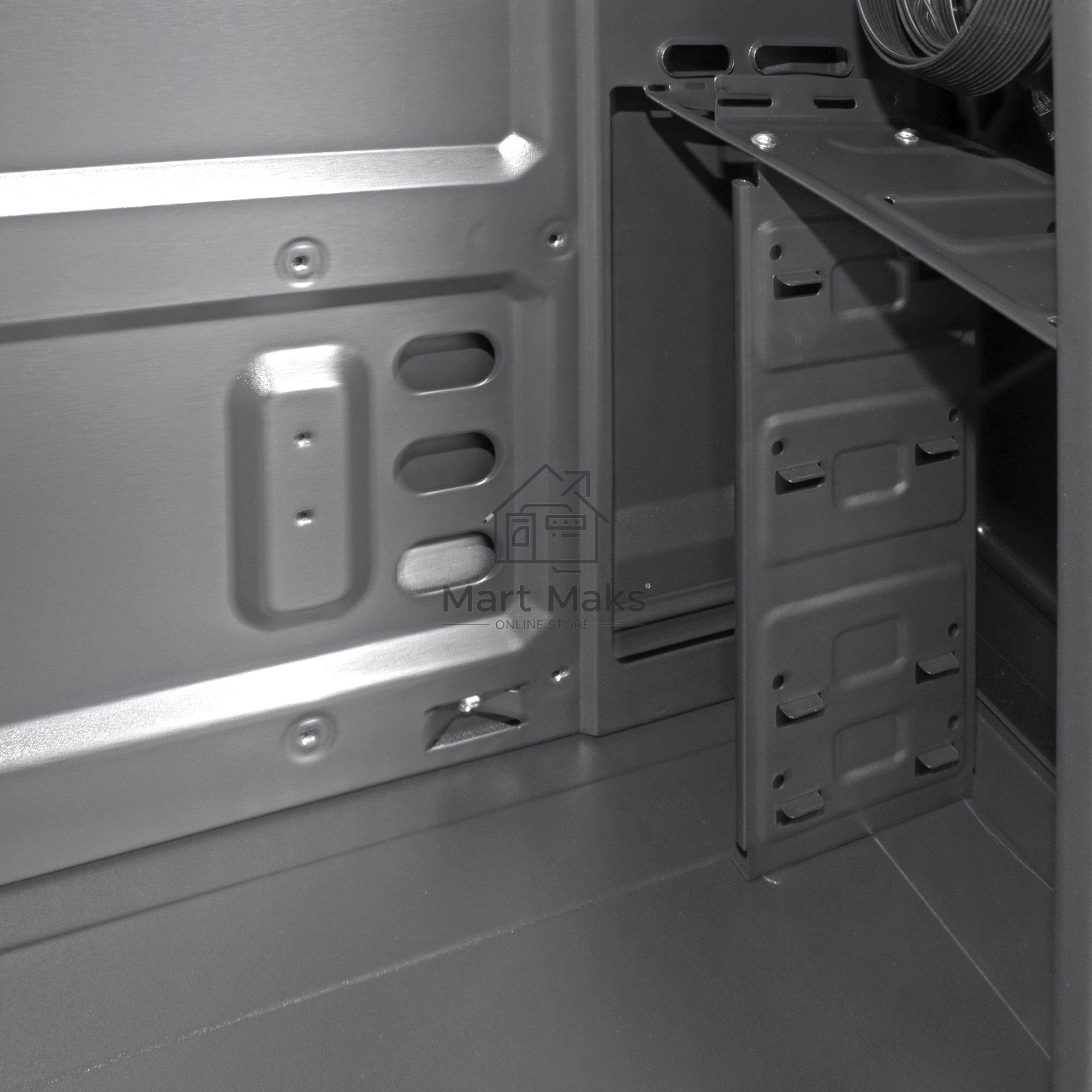 Компьютерный корпус Miditower ExeGate XP-401 Black, ATX, <XP500, Black,120mm>, 2*USB, Audio