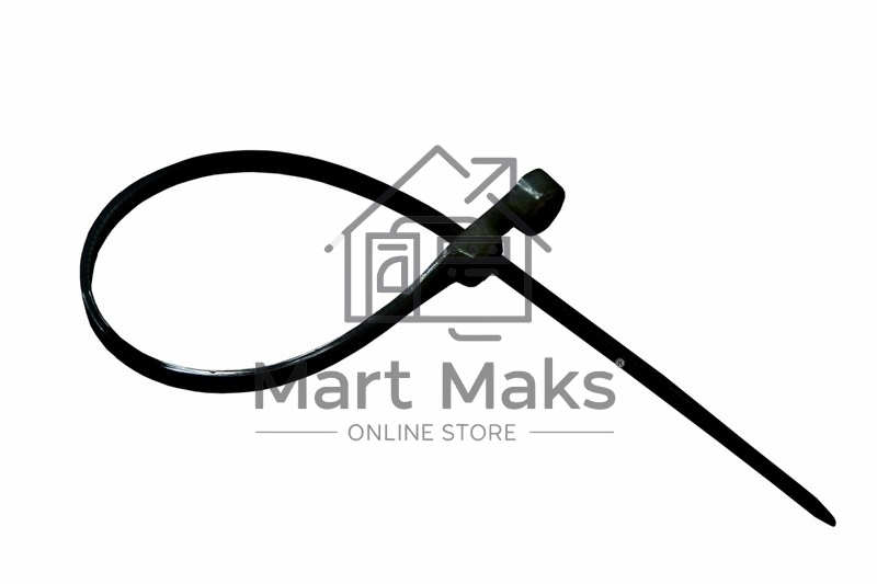 Хомут-стяжкa нейлоновая под винт Rexant 150x3,6 мм, черная, упаковка 100 шт.