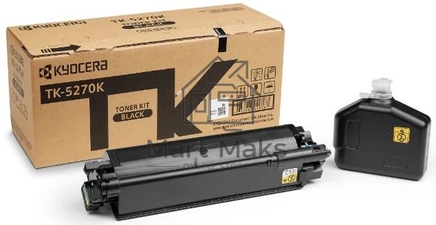Картридж лазерный Kyocera TK-5270K (1T02TV0NL0) черный для M6230cidn/M6630cidn/P6230cdn 8000 стр