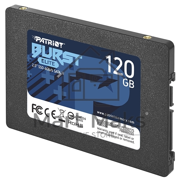 Накопитель SSD Patriot Burst Elite, 120GB, SATA, 2.5