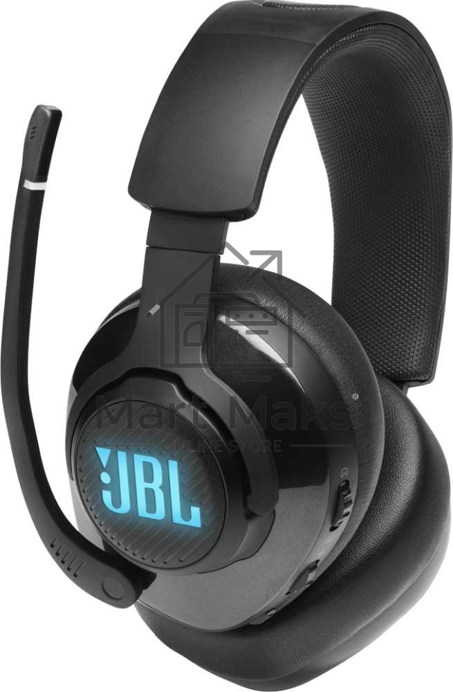 Гарнитура игровая с микрофоном JBL Quantum 400 черный оголовье USB (JBLQUANTUM400BLK)