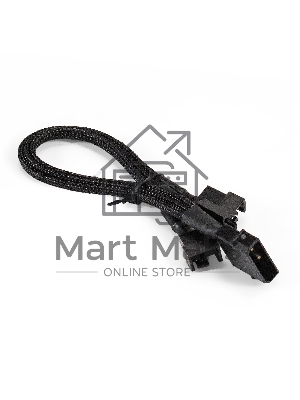 Разветвитель питания для корпусных вентиляторов ExeGate EX-CC-PSU-3xF-0.3 (Molex/3x3/4pin, все разъемы имеют 2 контакта, 0,3м)