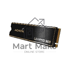 Накопитель SSD ADATA LEGEND 900, 2000Gb, PCIe 4.0 x4, 2280, NVMe, R/W 7000/5400, с радиатором