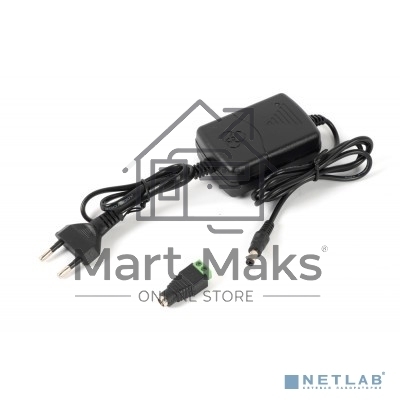 Источник питания Mollusk-VR 12/2 12В, 2А. Сетевой диапазон 110-245В провод с вилкой Mollusk-VR 12/2 power supply 12V, 2A. Mains range 110-245V wire with plug