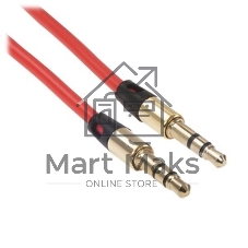 Кабель аудио Cablexpert CCAB-01-35MM-1MR, 3.5 Jack (M)/3.5 Jack (M), красный. 1м, блистер