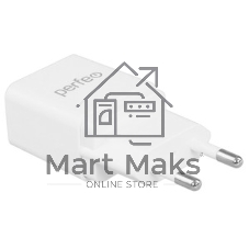 Сетевое зарядное устройство PERFEO с разъемом USB, 2А, белый (I4657)