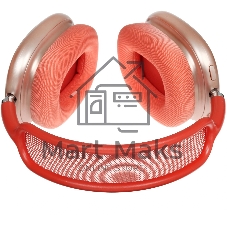 Беспроводные/проводные наушники Hoco W55 розовый, накладные, Bluetooth + проводной