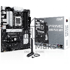 Материнская плата ASUS PRIME B650-PLUS WIFI, AM5, AMD B650, 4xDDR5, 4xSATA, 2xM.2, 1xPCIe 4.0 x16, 2xPCIe 4.0 x1, DisplayPort, HDMI, 1x2.5Gb LAN, 8xUSB, 5x3.5 мм, 7.1, ATX