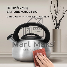 Чайник металлический Rondell Sieden RDS-088 3 л, стальной