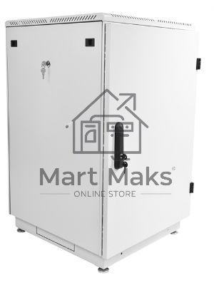 Шкаф телекоммуникационный напольный 18U (600x800) дверь металл (2 места)