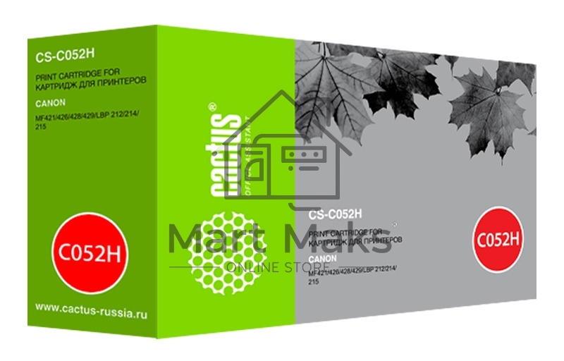 Картридж лазерный Cactus CS-C052H черный (9200 стр.) для Canon MF421/426/428/429; LBP 212/214/215