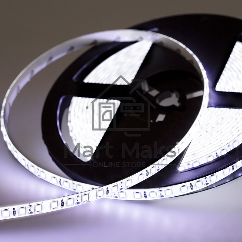 Лента LED силикон, 8 мм, IP65, SMD 2835, 120 LED/m, 12 V, цвет свечения белый