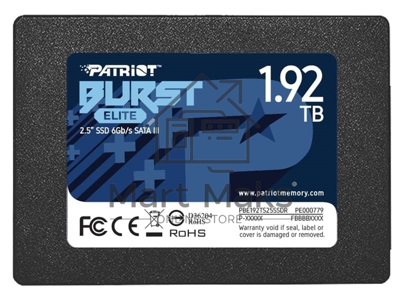 Накопитель SSD Patriot Burst Elite, 1.92Tb, SATA, 2.5