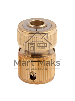 Соединитель латунный быстросъемный для шланга 1/2