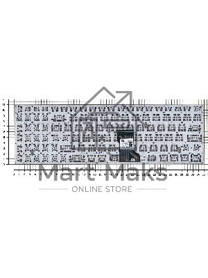 Клавиатура для ноутбука Asus N541, N501 черная, шрифт красный, с подсветкой