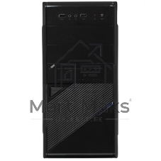 Компьютерный корпус Minitower ExeGate BA-201-UNS400 (mATX, БП UNS400 с вент. 12см, 2*USB, аудио, черный)