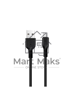 Кабель USB 2.0 HOCO X20, AM/microBM, черный, 3м