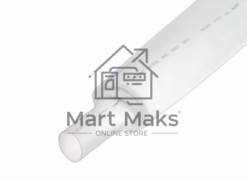 Термоусаживаемая трубка Rexant 30,0/15,0 мм, белая, упаковка 10 шт. по 1 м