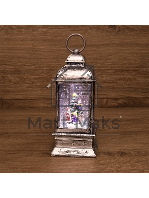 Декоративный фонарь Neon-night с эффектом снегопада и подсветкой 