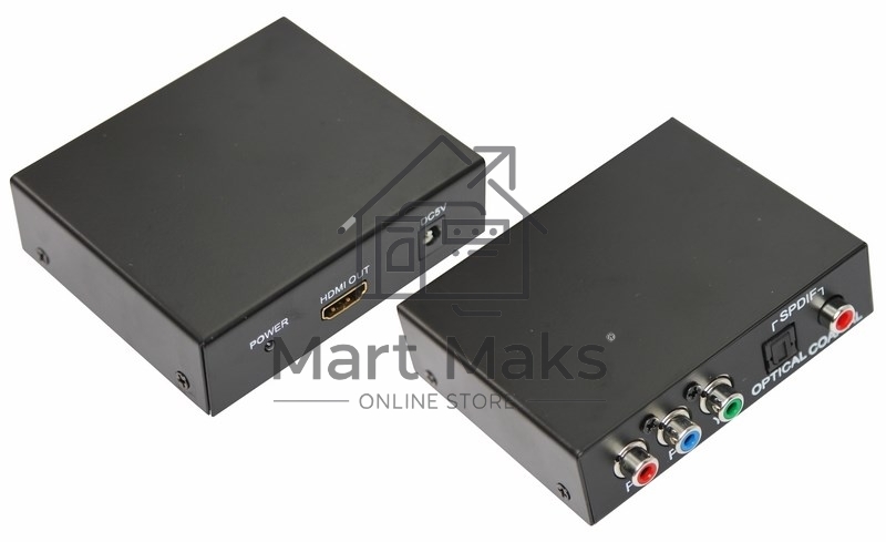 Конвертер YPbPr + SPDIF / Toslink на HDMI, металл Rexant