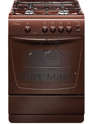 Плита газовая Gefest ПГ 1200 С6 К43 коричневый, конфорок 4 шт, духовка 63 л, 60 см x 85 см x 60 см