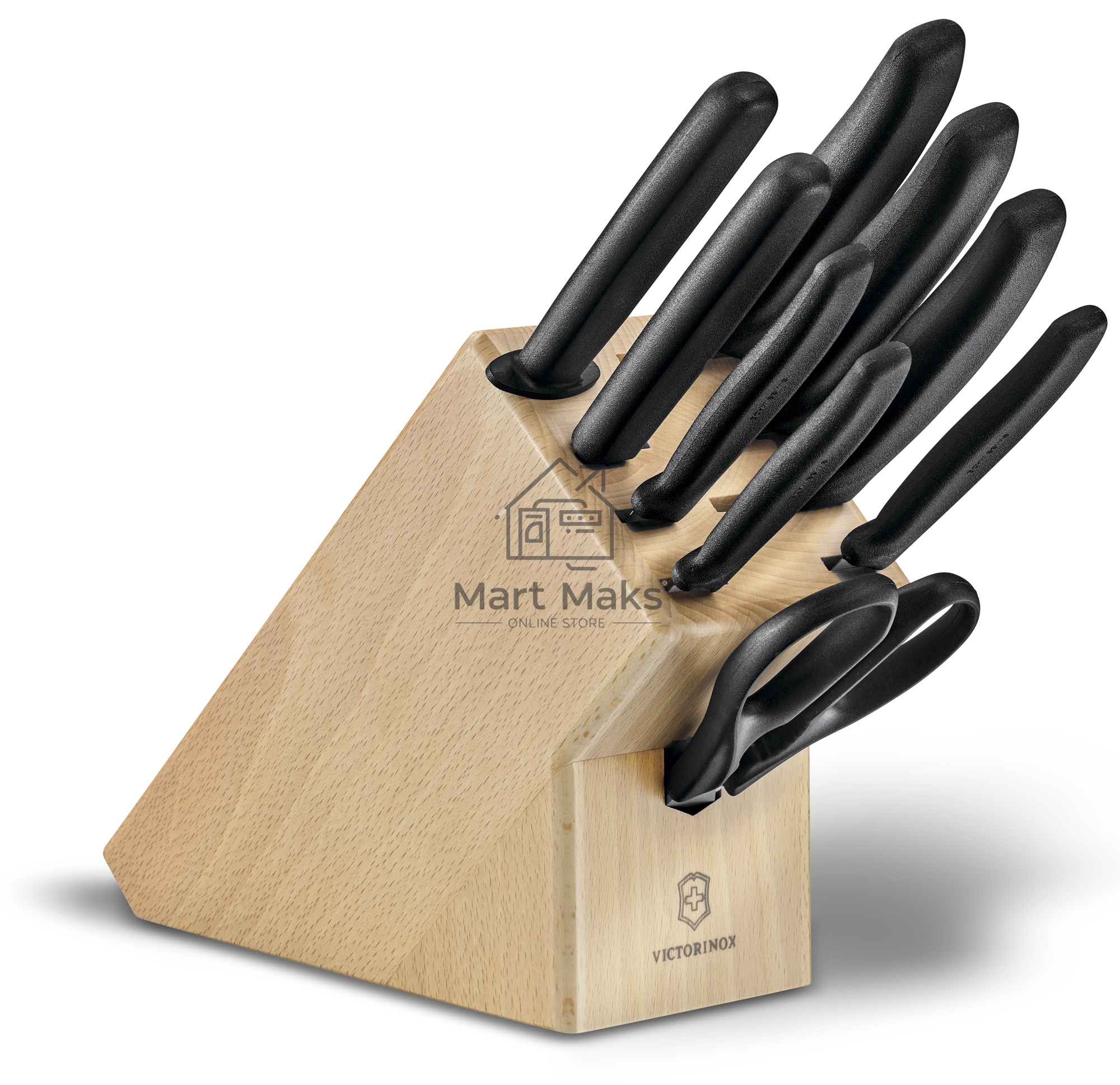 Набор ножей кухонных Victorinox Swiss Classic (6.7193.9) компл.:8шт scissors дерево/черный