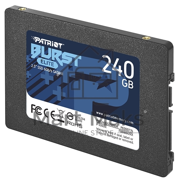 Накопитель SSD Patriot Burst Elite, 240GB, SATA, 2.5