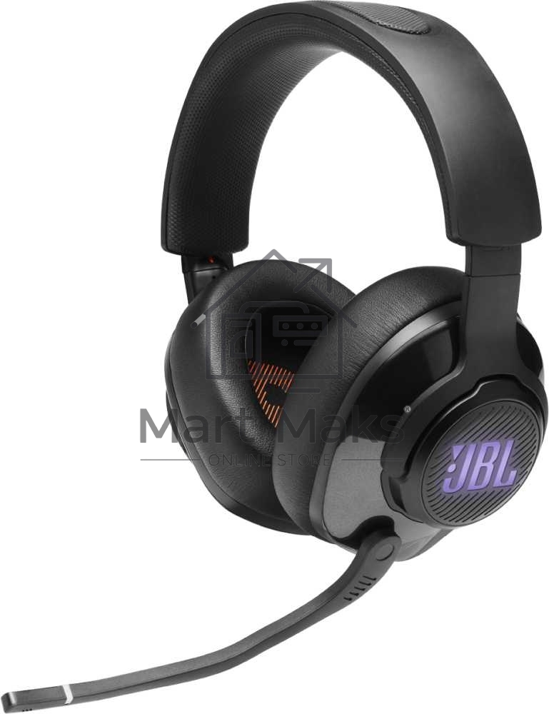 Гарнитура игровая с микрофоном JBL Quantum 400 черный оголовье USB (JBLQUANTUM400BLK)