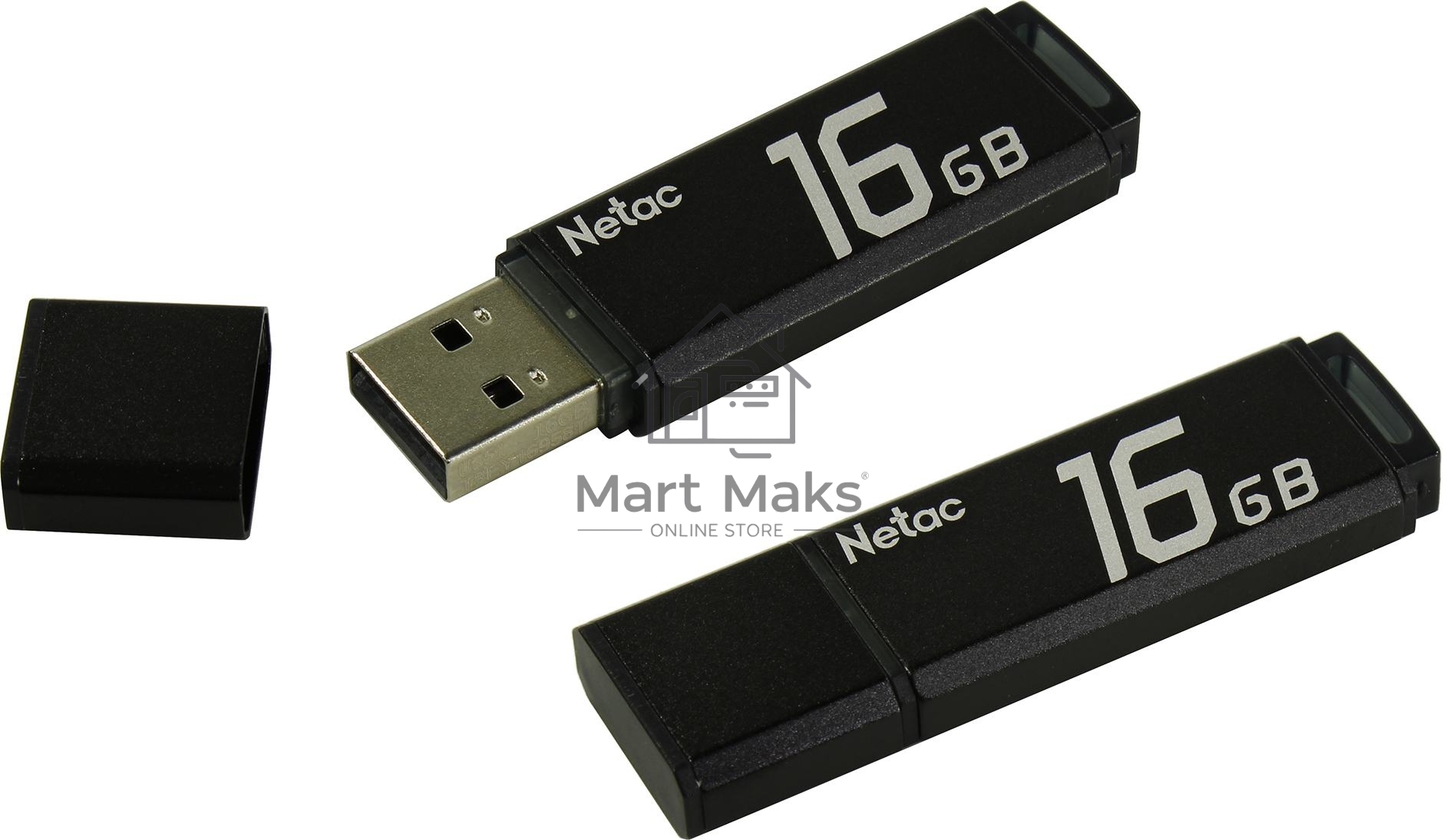 Флешка USB R/W R/W Netac U351 16Gb <NT03U351N-016G-20BK>, USB2.0