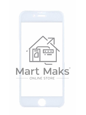 Защитное стекло 4D для Apple iPhone 6/6S белый