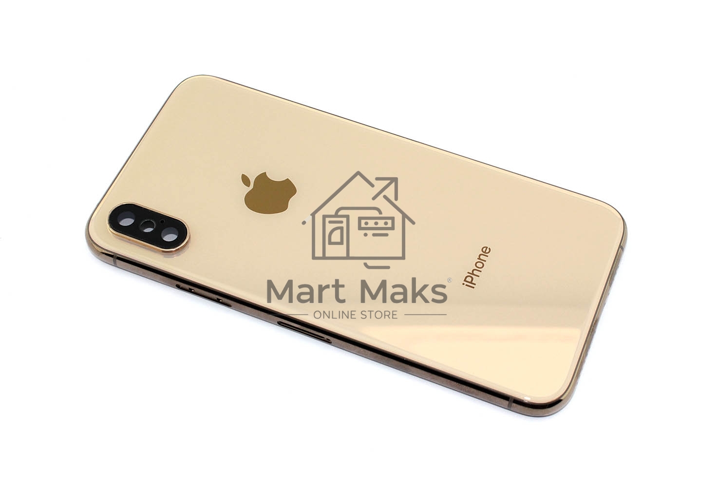 Задняя крышка (корпус) в сборе с рамкой для Apple iPhone Xs gold