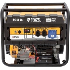 Электрогенератор бензиновый Denzel PS-55EA, 5.5 кВт, 85 дБ, 86 кг