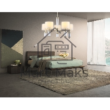 Люстра Ambrella light LH71301/5 CGD/WH золото/белый E14/5 max 40W D680*740