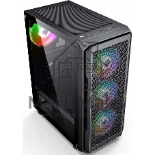 Компьютерный корпус Accord 3338 черный без БП ATX 1xUSB2.0 1xUSB3.0 1xUSB3.1 audio bott PSU