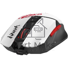 Мышь беспроводная A4Tech Bloody R36 Ultra черный/белый/красный, 12000dpi, USB, радиоканал, кнопки - 7