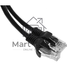 Патч-корд UTP Cablexpert cat.5e, 0.5м, литой, многожильный, черный