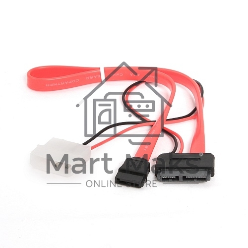 Кабель Gembird/Cablexpert Кабель Combo miniSATA, molex+SATA/miniSATA, 6pin+7pin, (длина инт-35см, пит-30см),(CC-SATA-C2)