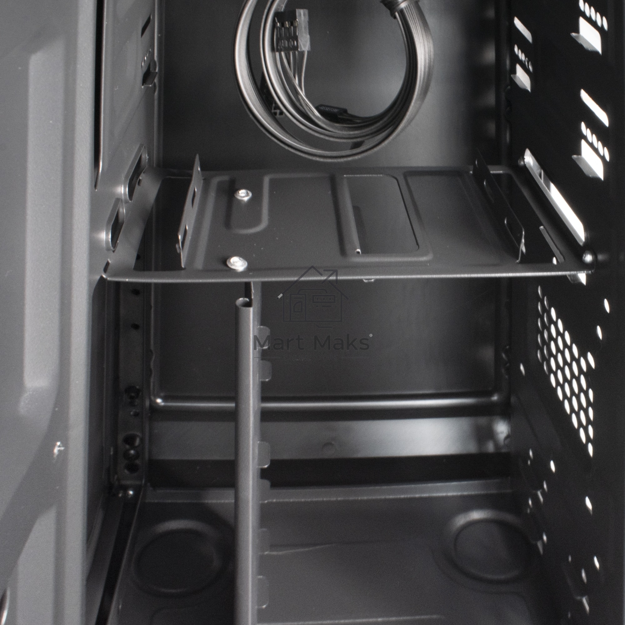 Компьютерный корпус Miditower ExeGate XP-401 Black, ATX, <XP600, Black,120mm>, 2*USB, Audio