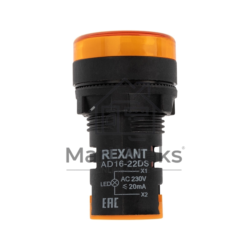 Матрица светодиодная AD22-230 В желтая Rexant