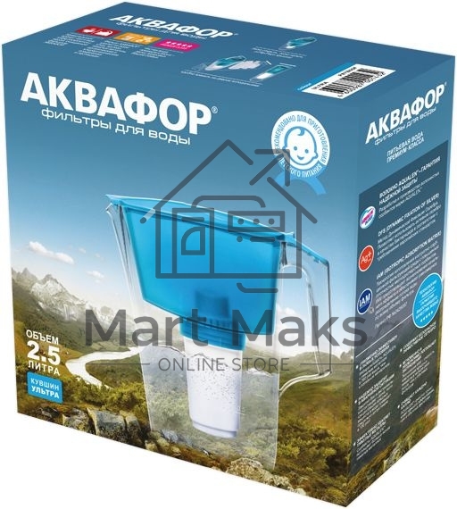 Кувшин Аквафор Ультра P87A5F коралловый 2.5л.