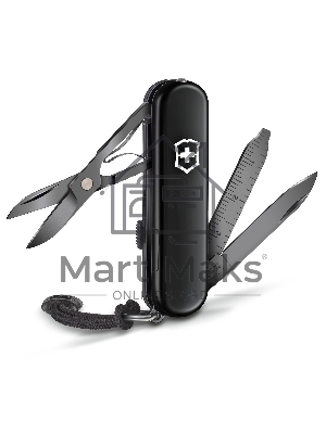 Нож перочинный Victorinox Signature Lite Onyx Black (0.6226.31P) 58мм 8 функций черный подар.коробка