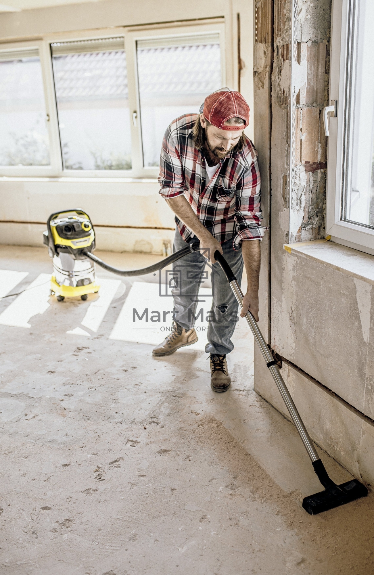 Строительный пылесос Karcher WD 6 P S V-30/6/22/T желтый, 1300 Вт, уборка сухая/сбор воды, пылесборник мешок/контейнер, 30 л
