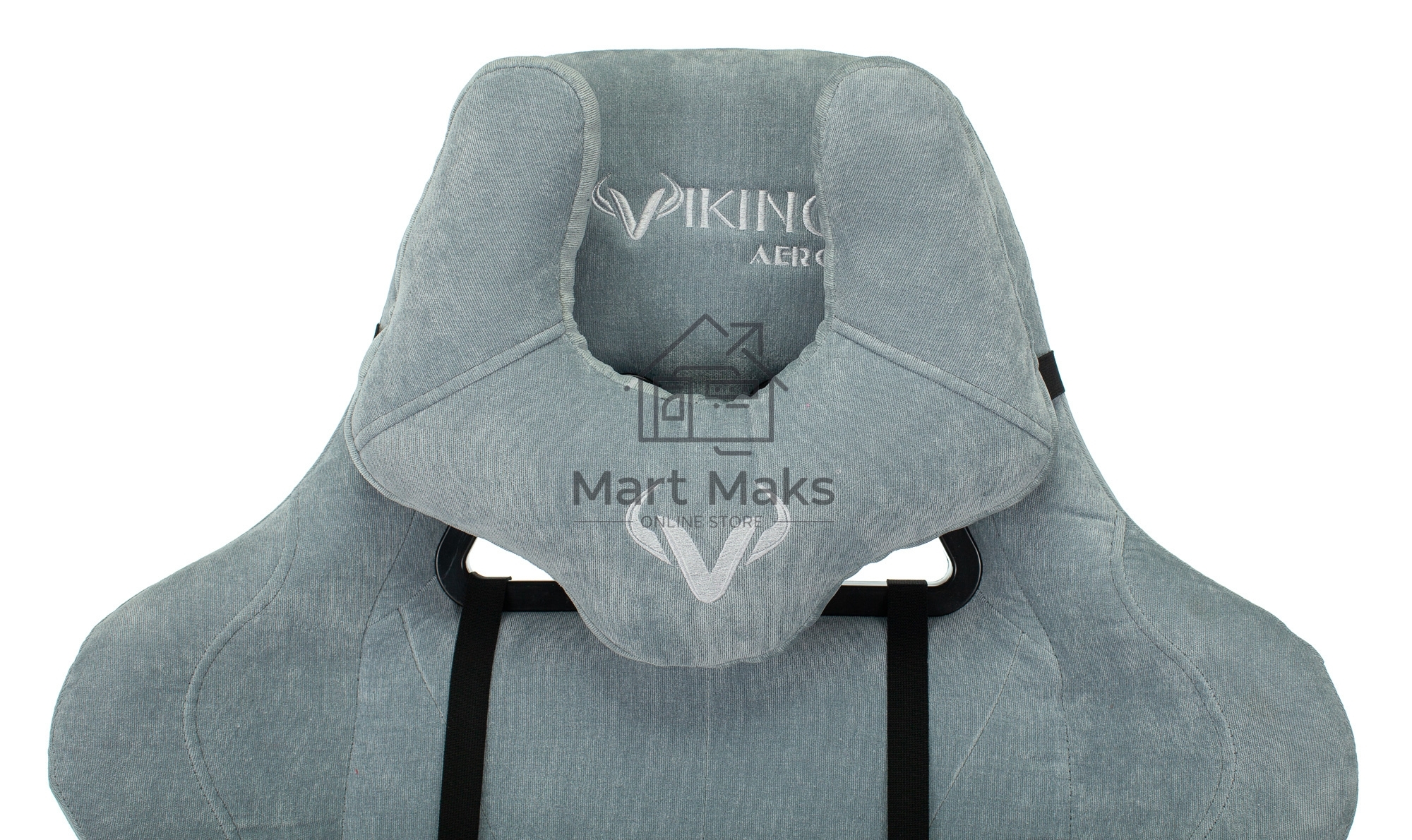 Кресло игровое Бюрократ VIKING KNIGHT LT28 FABRIC серо-голубой крестовина металл/пластик