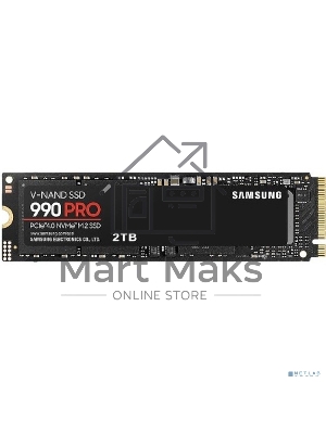 Накопитель SSD Samsung 990 PRO, 2Tb, PCIe 4.0 x4, M.2 2280, NVMe, R/W 7450/6900
