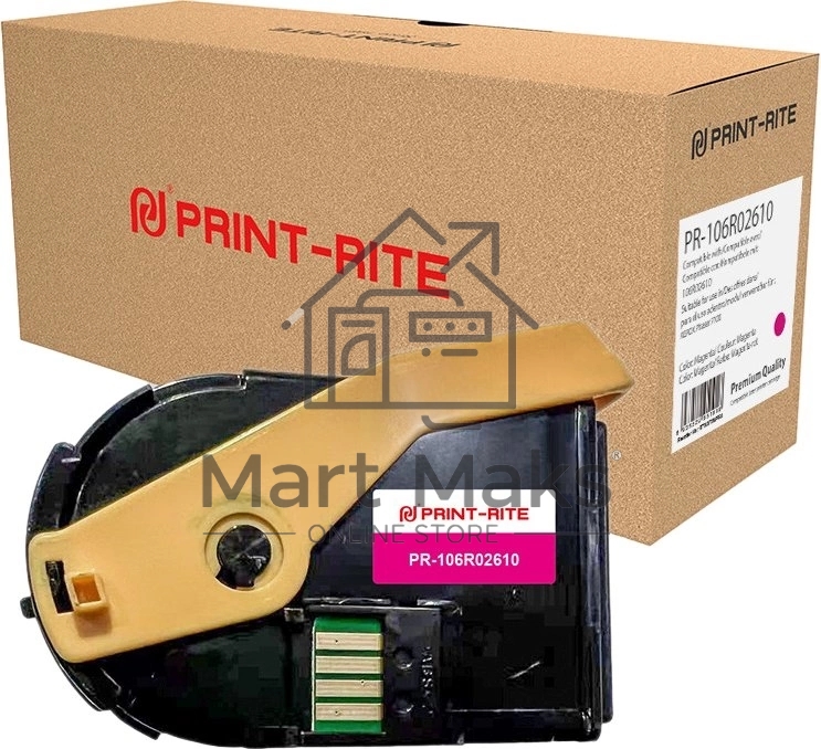 Картридж лазерный Print-Rite TFXAFXMPRA PR-106R02610 106R02610, пурпурный набор двойная упак. (9000стр.) для Xerox Phaser 7100