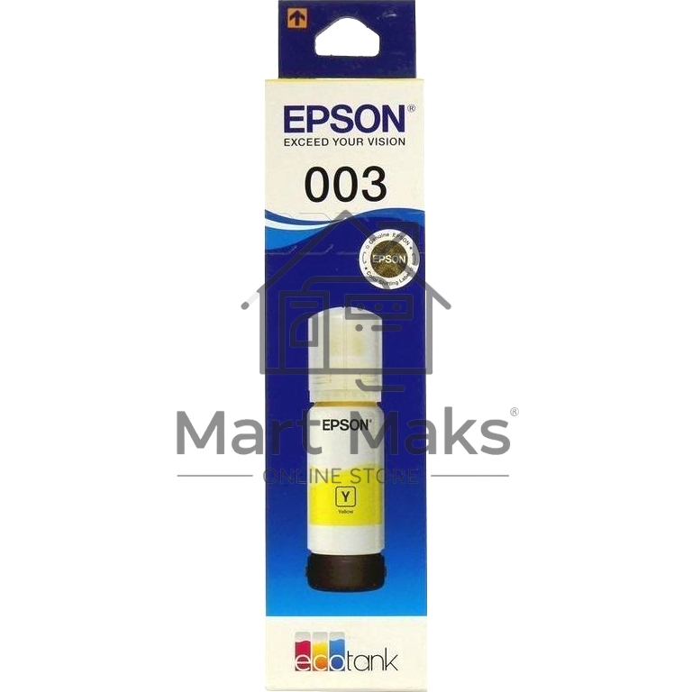 Чернила EPSON C13T00V498 желтый (65 мл) для L11050, L1110, L1210, L3101, L3110, L3156, L3210, L3215, L3216, L3250, L3256, L3258, L3260, L3550, L3556, L5290
