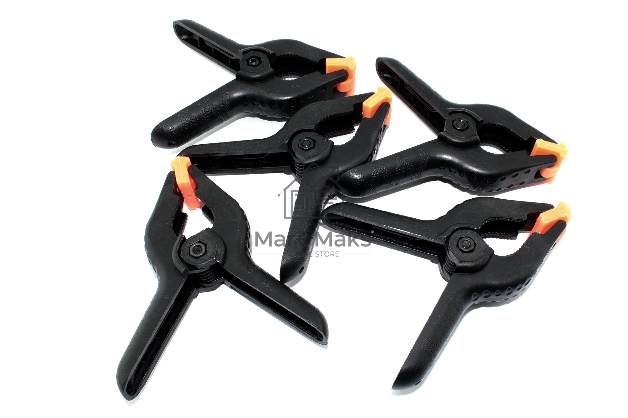 Набор зажимов больших на пружине 115 мм 5 шт